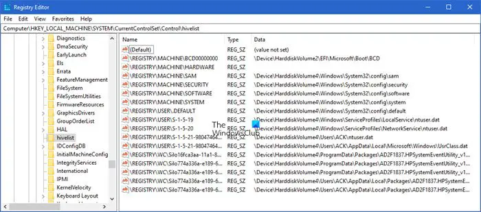 Where are the Windows Registry files located