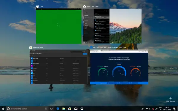 Multi-tasking in Windows 10