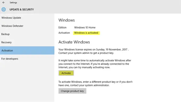 Windows Is Activated But Still Keeps Asking For Activation