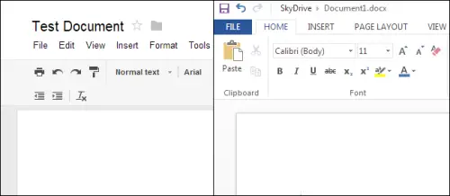 Google Docs vs. Microsoft Word