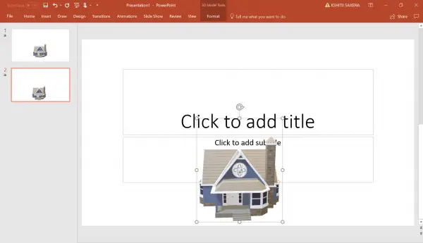 add 3D Objects to PowerPoint