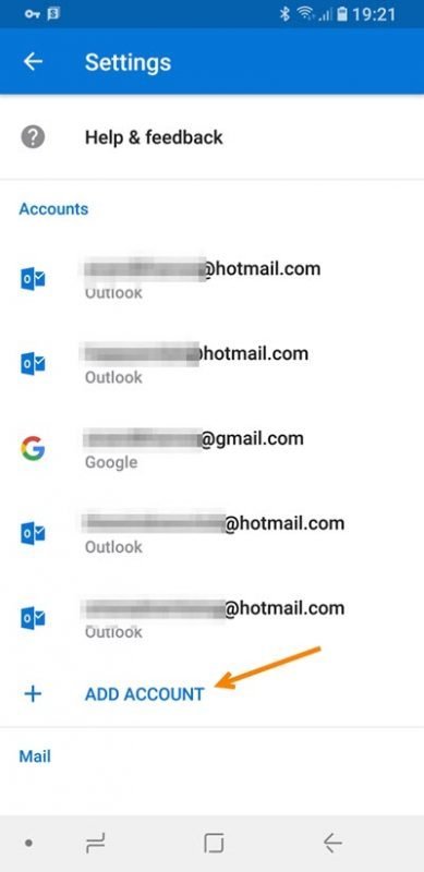 how to delete an outlook email account from an iphone