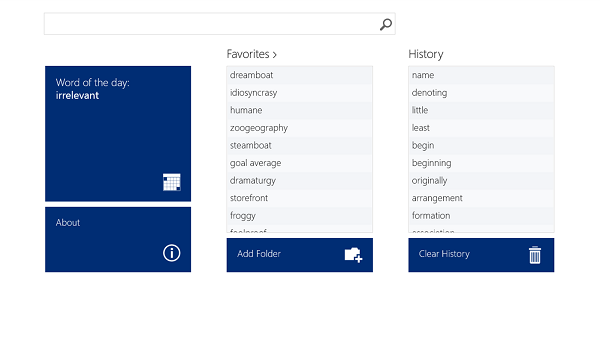 Dictionary and Thesaurus apps for Windows 10