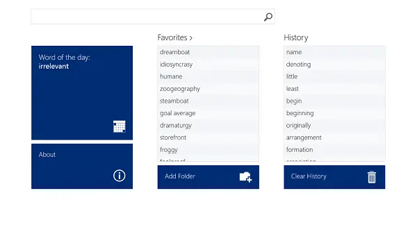 Dictionary and Thesaurus apps for Windows 10