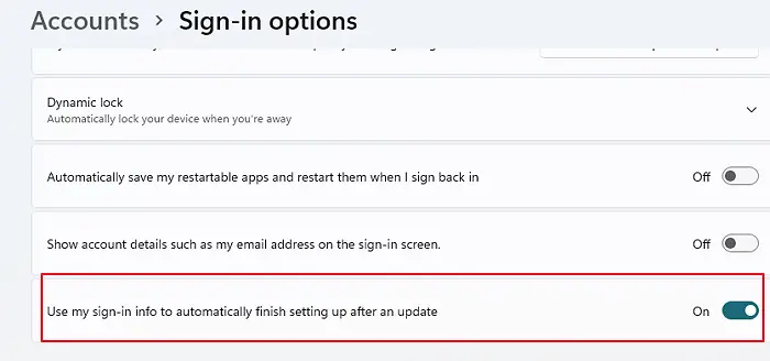 Auto Sign-in Update