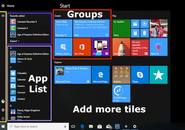 How to customize Windows 10 Start Menu