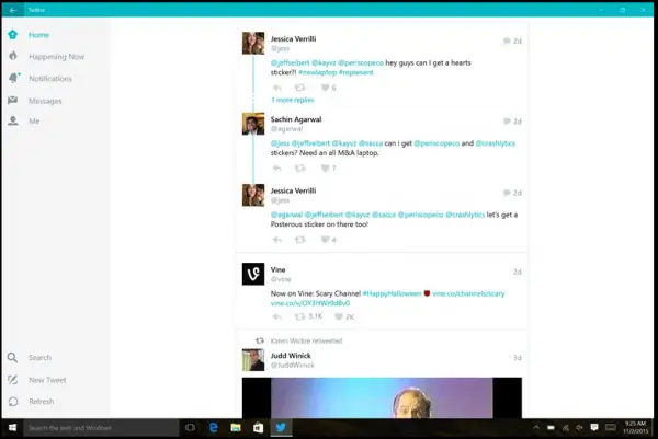 Social Media apps for Windows 10