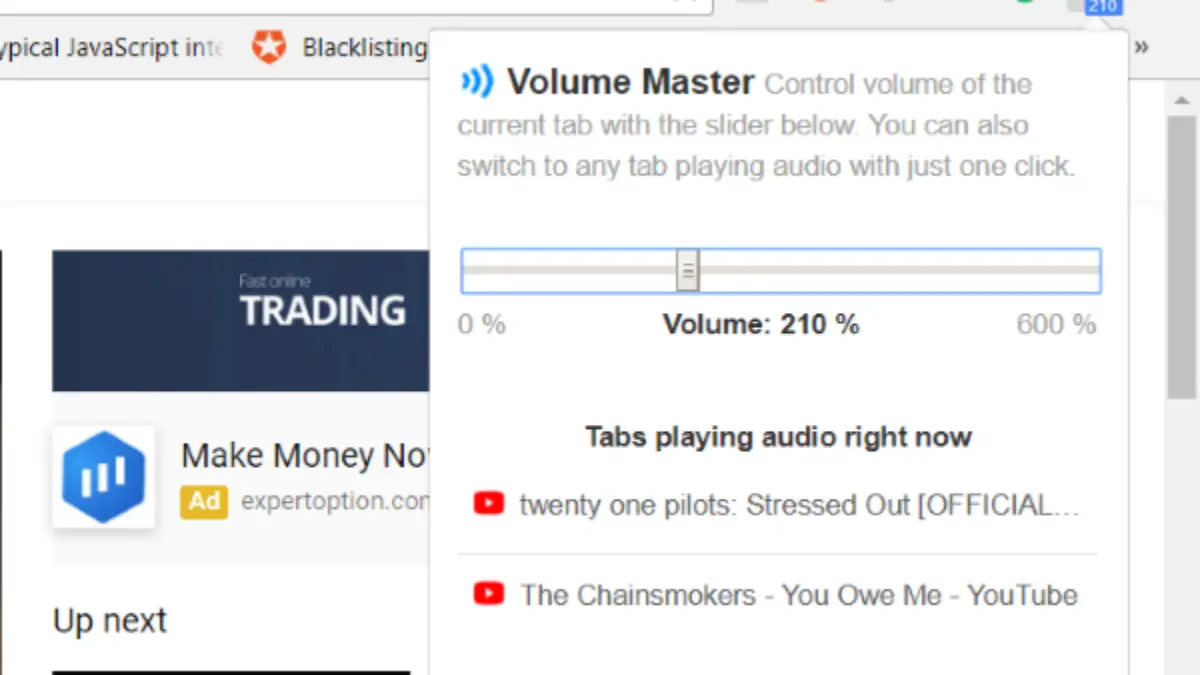 Adjust Volume In Google Chrome Tabs Separately Using Volume Master