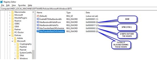 Configure BITS Settings