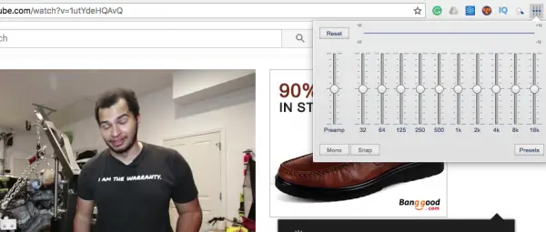Audio Equalizer browser extensions