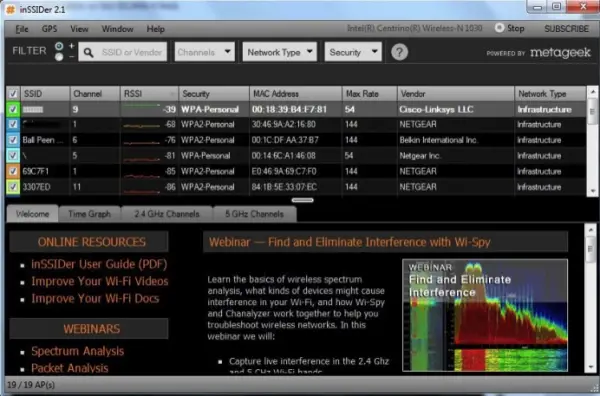 wifi scanner free windows