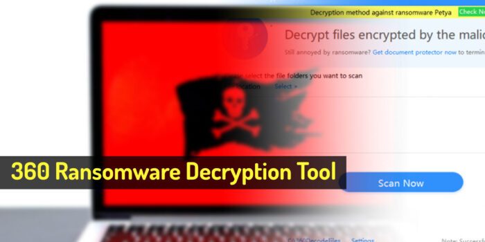 360 Ransomware Decryption Tool for Windows systems