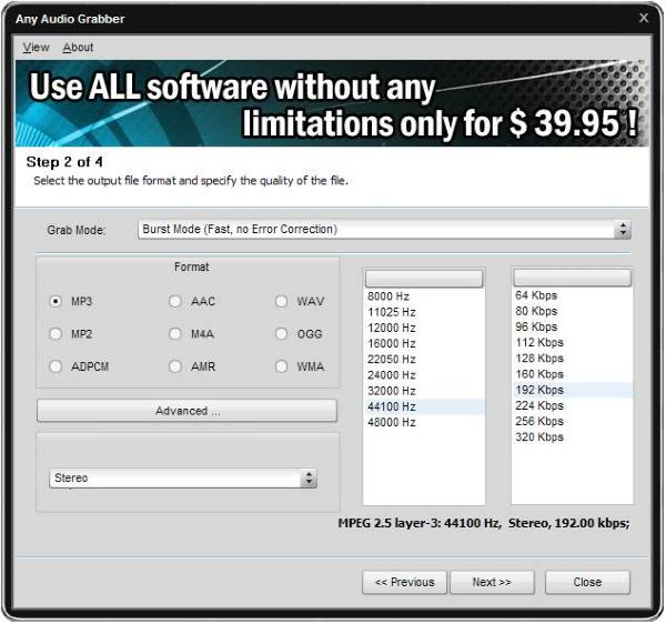 Most people exercise non role CDs in addition to DVDs anymore due to the digital revolution Any Audio Grabber: This CD in addition to DVD good grabber is good worth it
