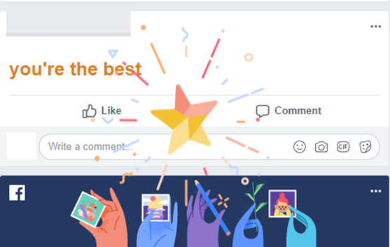 Facebook Text Delights - List of words and animations