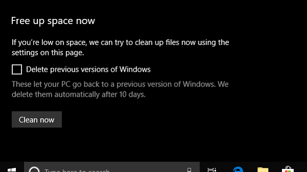 Free Up Disk Space via Windows 10 Settings in tool which volition aid y'all become rid of extra files which tin hand the sack hold out removed from your estimator Free Up Disk Space via Windows 10 Settings
