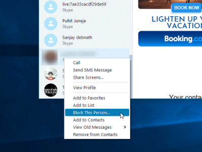 How to Block or Unblock someone on Skype - 66