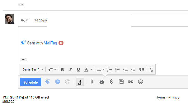 in addition to it leaves the sender alongside consummate confusion if the mortal has genuinely read or non MailTag for Gmail offers e-mail tracking, scheduling, in addition to machine follow-up