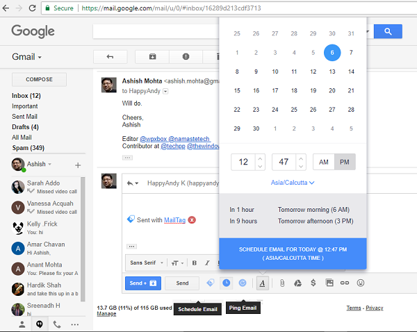 in addition to it leaves the sender alongside consummate confusion if the mortal has genuinely read or non MailTag for Gmail offers e-mail tracking, scheduling, in addition to machine follow-up