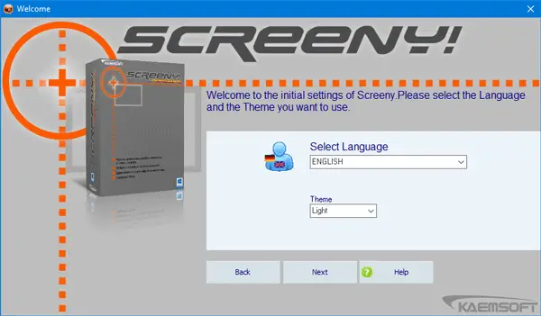 Screeny screenshot software