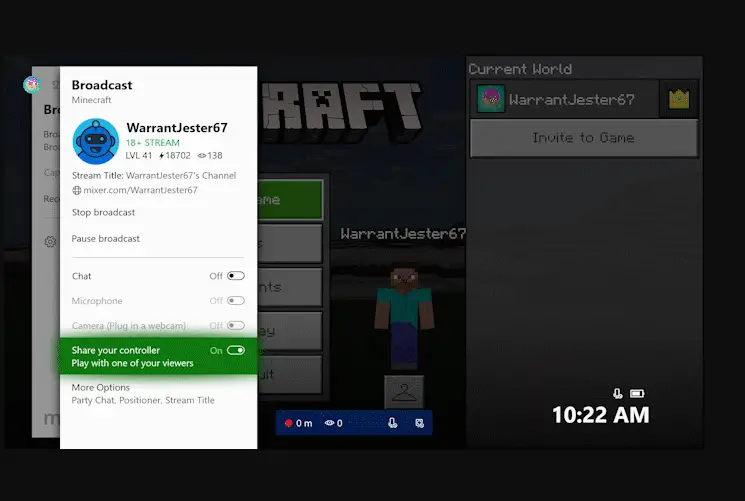 Share Xbox One controller with the audience when streaming on Mixer - 80