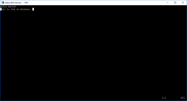 install Vim Text Editor on Windows