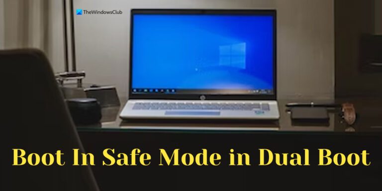 Black Screen when entering Safe Mode on Windows 11
