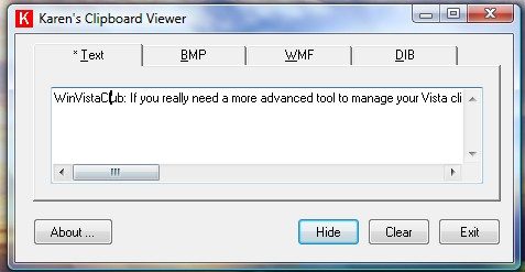 Windows Clipboard Viewer