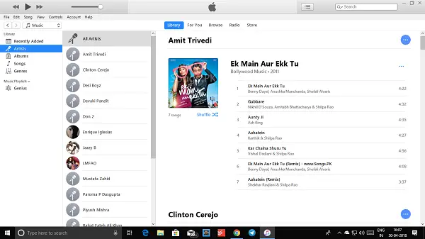 iTunes Windows 10 Store