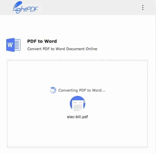 LightPDF Online PDF Editor