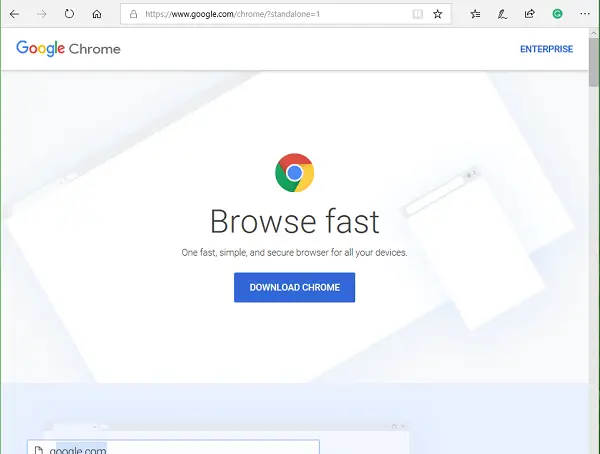 Laden Sie Das Google Chrome Offline Installer-Setup Herunter