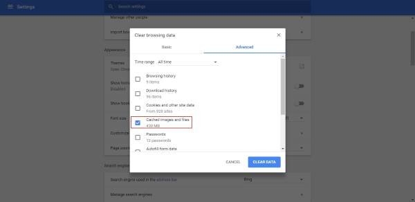 google chrome settings icon gone