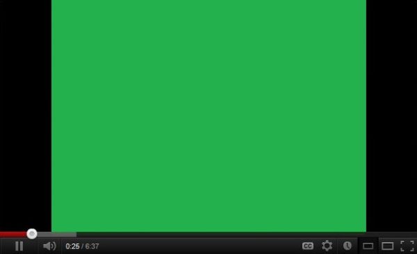 Green Screen when playing videos