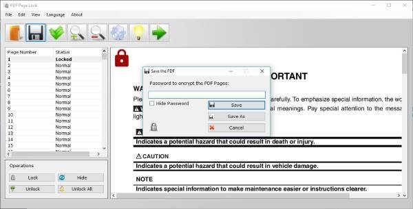 Encrypt PDF files