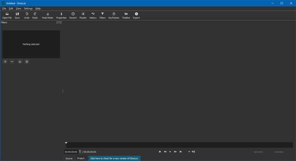 Shortcut is a free video editing software for Windows with 4K support