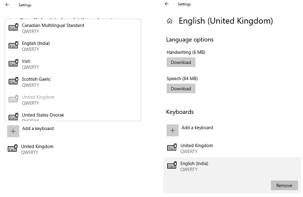 Windows 10 keeps adding Keyboard layouts