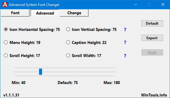 Change system font on Windows