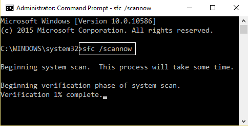 RUN SFC or System File Checker