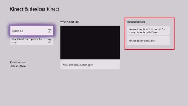 Check if Kinect is Turned on Xbox One