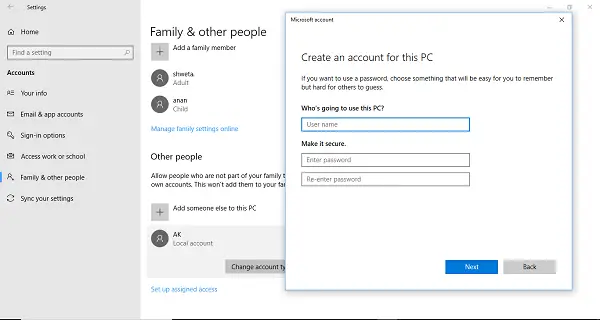 Remove Security Questions when setting up Local Account in Windows