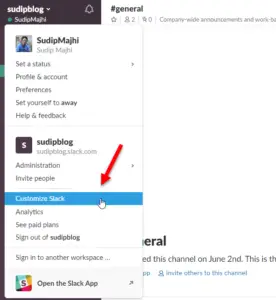 set auto reply in slack