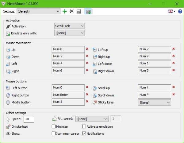 Move the Mouse Cursor using Keyboard
