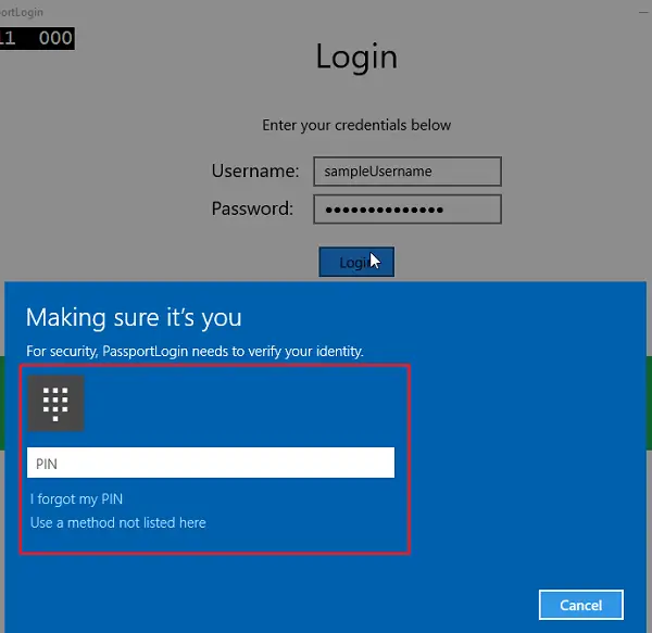 windows pin login not working