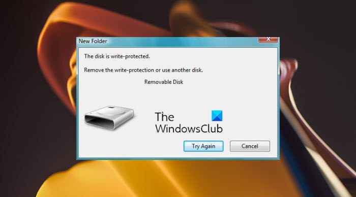 Remove the Write Protection on a Disk