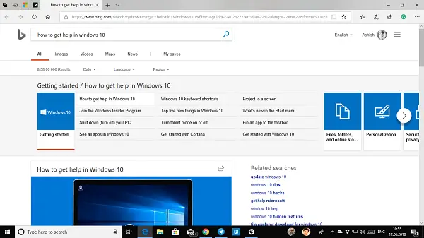 Get help in Windows 10 continuously popping up