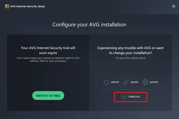 avg removal tool latest