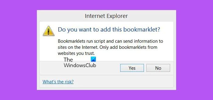 Add a Bookmarklet to your browser