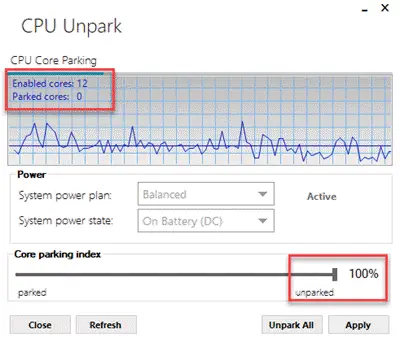 ParkControl – Tweak CPU Core Parking and More