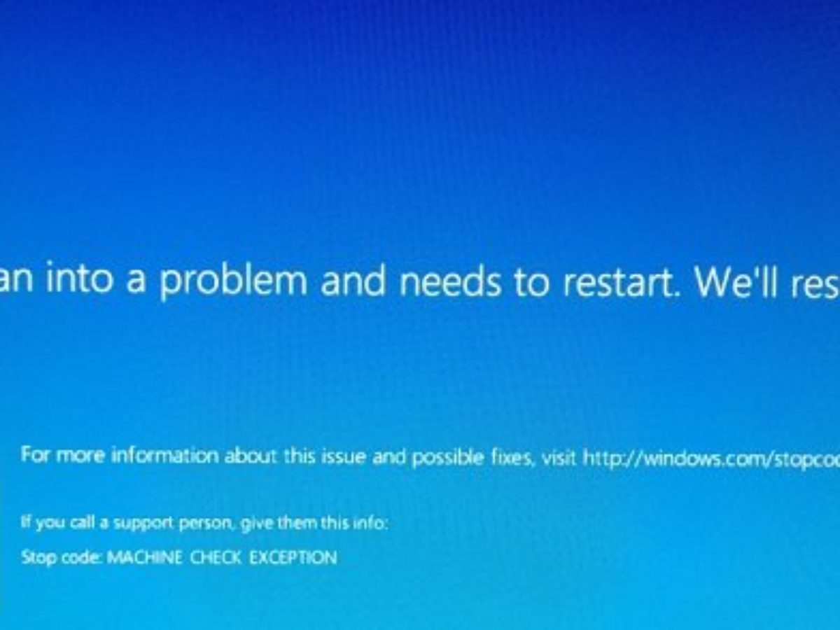 Machine check exception windows 10 как исправить