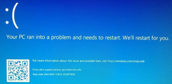 How To Fix Machine Check Exception Blue Screen In Windows 10