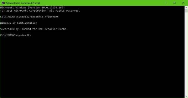 Flush DNS from the command line.